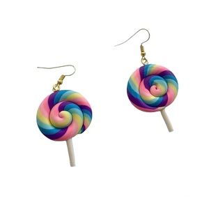 Rainbow Lollipop Earrings